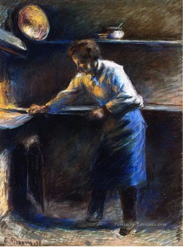 Eugène Murer à son four à pâtisserie 1877 Camille Pissarro Peinture à l'huile